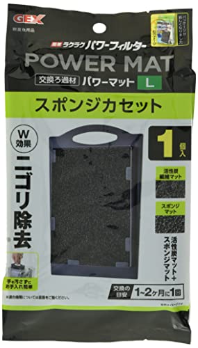 ジェックス GEX AQUA FILTER 簡単ラクラクフィルター用 スポンジカセットWパワー Lサイズ×3個 (まとめ..