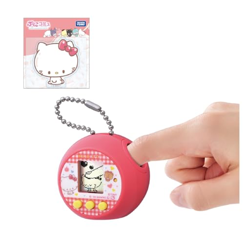 ハローキティ(特典付き)/-/-・Color:ハローキティ(特典付き)・(C) TOMY (C) 2026 SANRIO CO. LTD. TOKYO JAPAN (L)・LR44ボタン電池2個使用(電池は内蔵です。) REQUIRES 2 LR44 BUTTON-TYPE BATTERIES(INCLUDED) 誤飲防止のため、電池ケース蓋に｢ネジ止め式｣を採用しています。 ボタン電池の破棄の際は、電池にテープ等を巻きつけて絶縁してください。商品紹介 ハローキティが“ぷにぷにカワイイ”ぷにるんずに ずっと触りたくなる“ぷにぷに”触感「ぷにコミュ」鞄につけて持ち運びやすいキーチェーン付きのミニサイズ、“ぷに触感”液晶トイが登場 ・キャラクターと“ぷにぷに”コミュニケーションが楽しめる、新“触感”液晶お世話トイ「ぷにるんず」の新シリーズ ・“ぷ”しぎなあなにゆびを入れると、ぷにぷにきもちいい液晶画面のキャラクターにさわっているみたい ・キーチェーン付きだから、いつでもどこでも持ち歩いて楽しめる ・“ぷにぷに”ボタンを使ったお世話遊びも「ごはん」「おふろ」などのお世話に加え、キャラクターをかわいく着せ替えできる「クローゼット」機能も搭載 ・ミニゲームは2種類「ぷにっとなわとび」と「ぷにっとホイップ」で楽しもう遊んだりお世話をすると「推し度」や「まんぷく度」がアップ ・「推し度」がいっぱいになると、着せ替えアイテムなどのごほうびがもらえることも育てるほど楽しい ・電源をつけると、20種類以上の「わくわくシーン」(待ち受け画面)がランダムで登場ハローキティのぷにるんずがピアノを弾いていたり、鼻ちょうちんを出してお昼寝していたり、いろいろな姿が見られるよ ・おともだちも遊びに来てくれるかもどんなシーンが出るかはお楽しみ ・1日1回遊ぶことができる「ぷにガチャ」で、何が出るかワクワク ・ときどきプレゼントボックスが出てくる「さぷにゃいず」もあるよ ・「ぷにコミュ」は、「ハローキティのぷにるんず」「クロミのぷにるんず」「シナモロールのぷにるんず」「ポムポムプリンのぷにるんず」の全4種 ぷにコミュ購入特典ステッカー付き セット内容本体(1) ボールチェーン（本体に付属）(1) 取扱説明書(1) 特典(1) 安全警告 該当なし