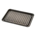 アイメディア(Aimedia) グリルトレー ワイドサイズ グリルプレート 魚焼き器 マーブルコート 魚焼きグリル 調理トレー トースター フッ