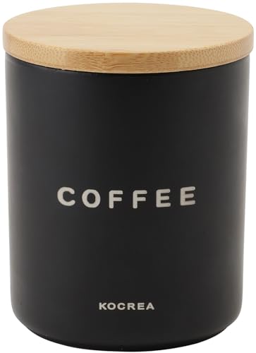 イシガキ コクリア コーヒー キャニスター 多孔質セラミック ブラック 450ml 4547 調味料 保存容器