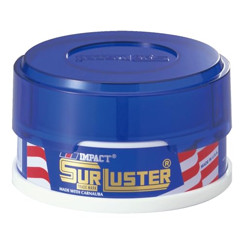 SurLuster(シュアラスター) インパクト ジュニア 100g 固形ワックス 天然カルナバ蝋 艶 スポンジ付き ツヤ 光沢 保護 自動車