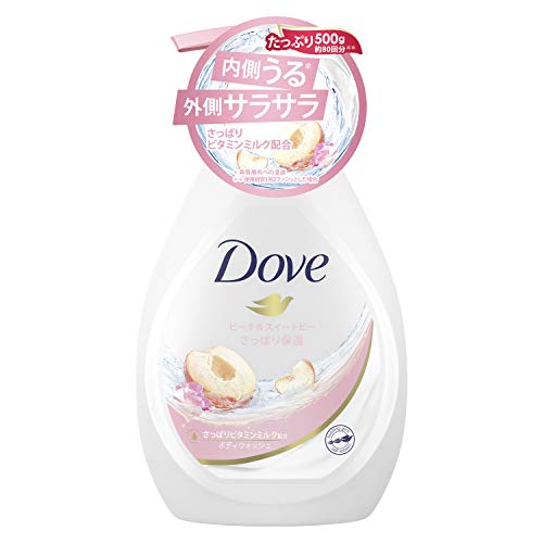 Dove(ダヴ) ボディウォッシュ ピーチ & スイートピー ポンプ 500g ボディーソープ