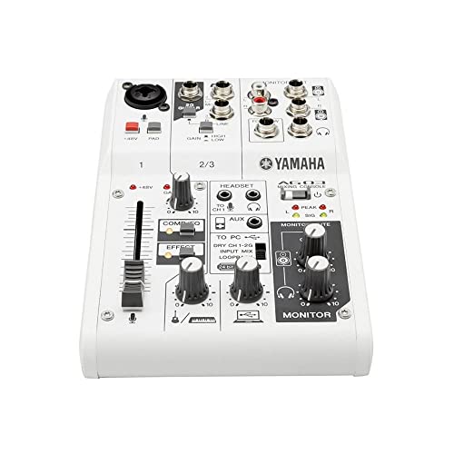 ヤマハ YAMAHA ウェブキャスティングミキサー オーディオインターフェース 3チャンネル AG03 インターネット配信に便利な機能付き 音楽