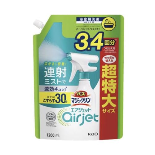 バスマジックリン エアジェット ハーバルシトラス つめかえ用大容量 1200mL