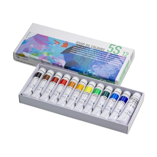 クサカベ(Kusakabe) 油絵具 習作用 油絵具セット 11色セット 5S-12 20ml