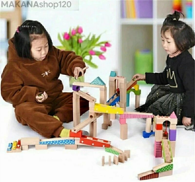 知育 ブロック クリスマス 知育玩具 おもちゃ 誕生日 玉の塔 スロープ 4歳 ころころ 木 ビー玉転がし 3歳