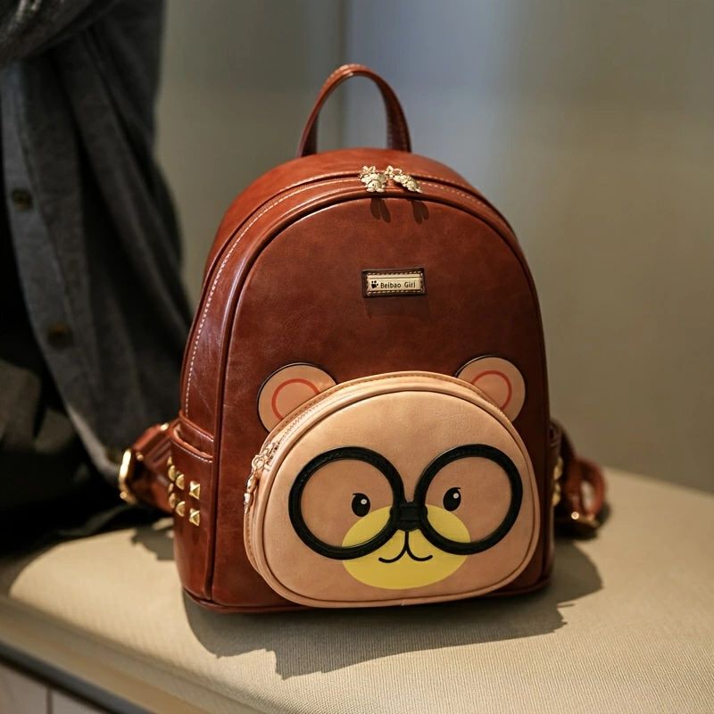 無地 ベージュ×ブラウン 高耐久 レザー調 大容量 おしゃれ 通勤 カジュアル 通学 プレゼントに最適 軽量 日常使い