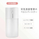 ミニ加湿器 卓上加湿器 超音波式加湿器 加湿機 卓上 ハイブリット加湿器 300ML大容量 空気浄化機 7色LEDライト 静音 小型