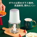 氷?肉?果物?野菜 ミキサー 離乳食 大容量 フードプロセッサー ミキサー 洗いやすい 1台4役 小型 フードプロセッサー