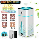 空気浄化機 微粒子 小型 除菌 ミュート設計 アロマ 高噴霧量 1000ml大容量 USB 超音波式 卓上 ナノミスト 空気清浄機