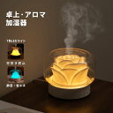 省エネ 除菌 静音 空焼き防止 卓上 7色LED搭載 上から給水 超音波式 小型 デスク アロマ 卓上 加湿器 ペットボトル 加湿器