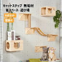 はしご 壁掛け 無垢材 キャットハンモック ステップ キャット 猫 キャットタワー 壁 キャットウォーク キャットステップ