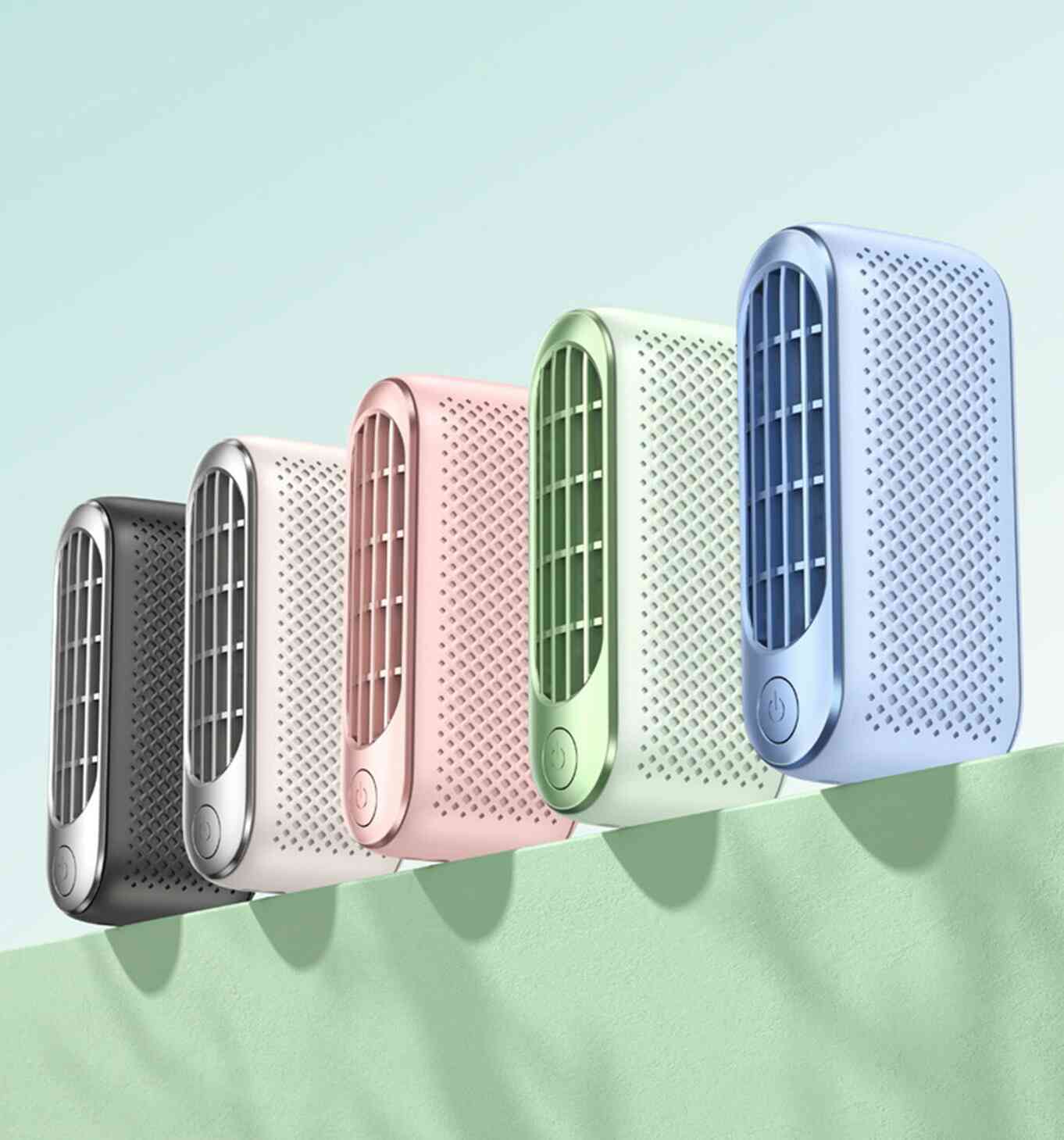 ネックファン 羽なし ハンズフリー 急速充電 くびかけ扇風機 3000mAh大容量 全面進化 ネッククーラー ..