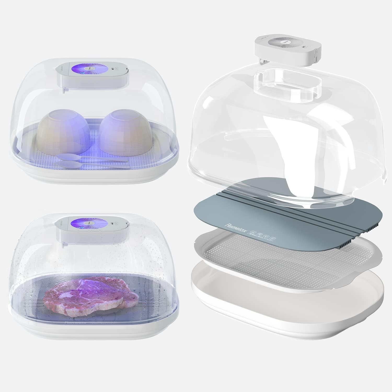 乾燥 乾燥機 USB充電 アルミ合金製 エコ解凍容器 解凍 急速解凍 食品解凍容器