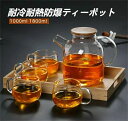 1000ml/1800ml 耐熱 耐熱ガラス 直火電気ケトル対応 直火 ガラスポット ガラスケトル ティーポット 麦茶入れ 大容量 イ酸ガラス
