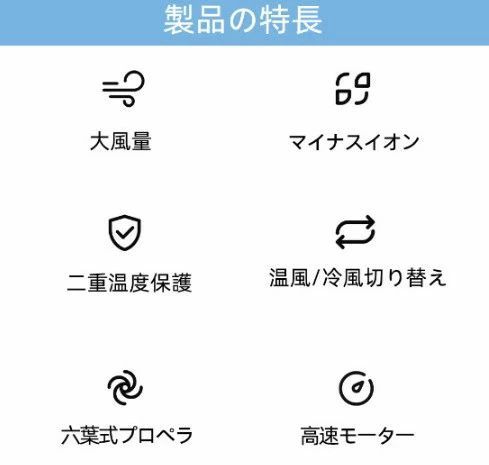 大風量 両手が使える プロ スタンドドライヤー ハンズフリー ドライヤー 速乾 冷風 時短ドライヤー