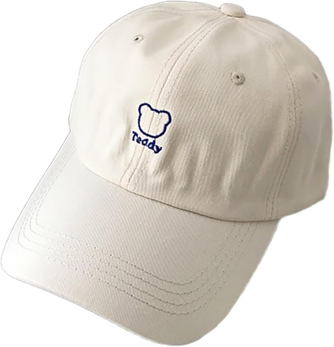 メンズ レディース かわいい ナチュラル おしゃれ カジュアル くま 英字 Y2K キャップ 帽子(4)