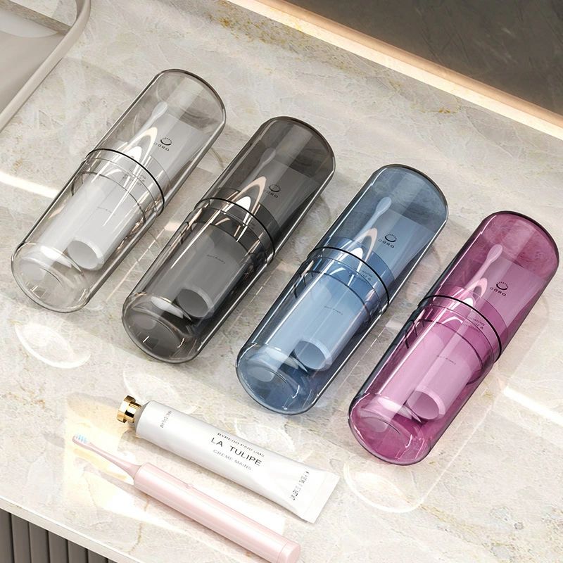 透明 収納 便利 歯ブラシカップ 歯磨きコップ 化粧品収納 洗面カップ ツアー用 旅行用 歯ブラシケース 携帯用