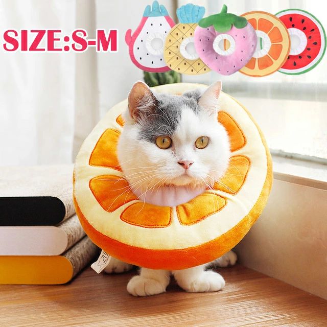 かわいい 果物 送料無料 足舐め防止 ケア用品 エリザベスカラー ペット用品 エリザベスカラー M S ソフ..