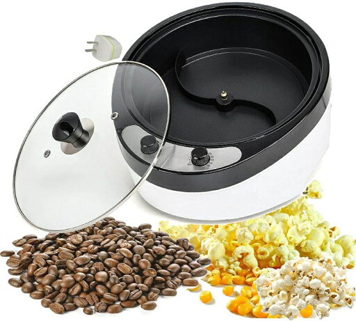 かくはん機 家庭用 焙煎器 豆/ひまわりの種/珈琲/コーヒー生豆 ポップコーン ばいせん機 ホームロースター 自動攪拌 電動 焙煎機 かくはん機 家庭用 焙煎器 豆/ひまわりの種/珈琲/コーヒー生豆 ポップコーン ばいせん機 ホームロースター 自動攪拌 電動 焙煎機