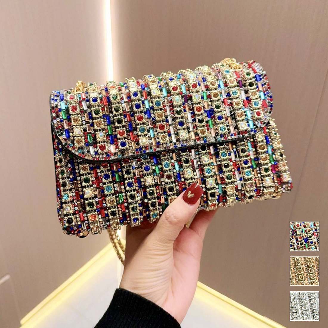 クラシカル メッセンジャーバッグ イブニングバッグ オケージョン ハンドバッグ 個性的 カラフル 謝恩会 お呼ばれ 二次会 結婚式