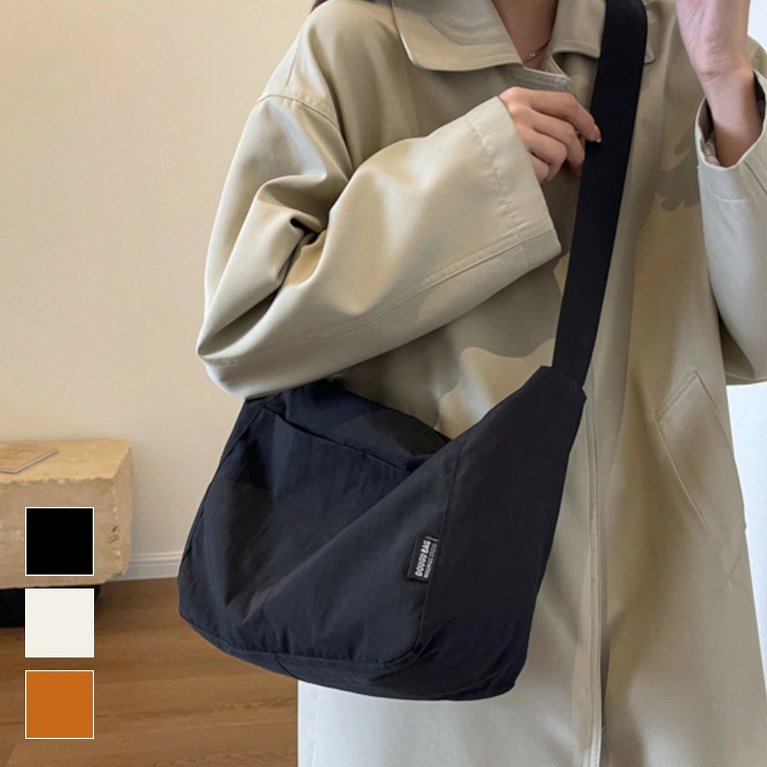 おでかけ お買い物バッグ 旅行 ユニセックス レディース OL 大学生 通学 通勤 デイリー シンプル カジュアル ファスナータイプ