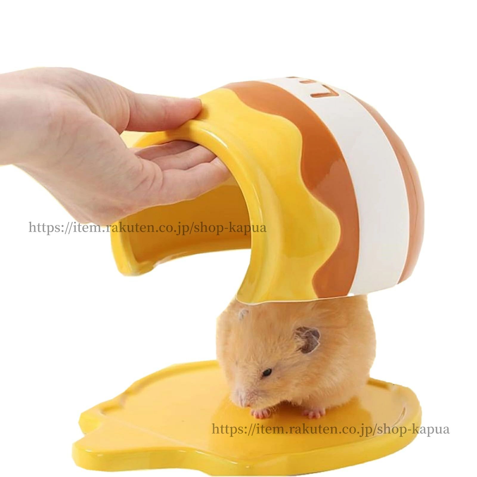 ハムスター ハウス、ミツバチ ひんやりハウス、 夏 陶器 ひんやりハウス 、冷房対策 ペット用品 洗える..