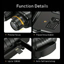 1080P ナイトビジョンゴーグル キャンプ&旅行に最適 USB充電オプション付き充電式バッテリー駆動