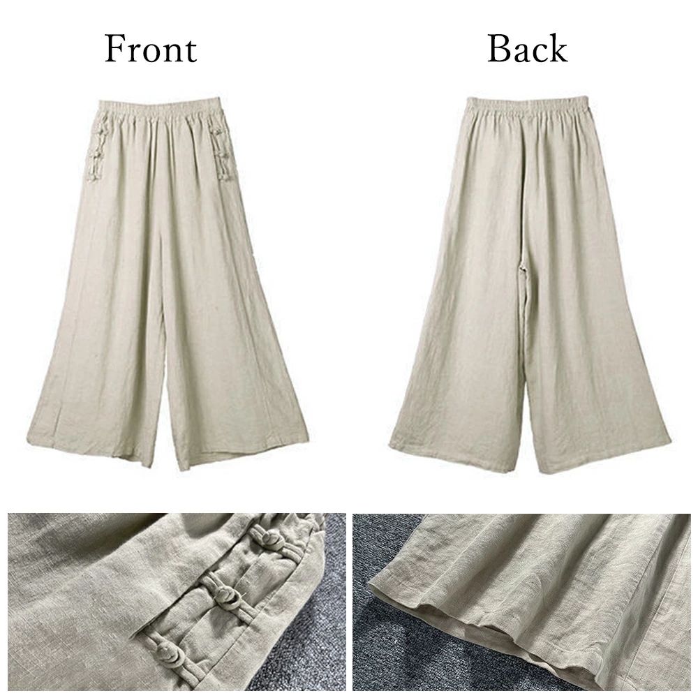 ハイウエスト 韓国風 ガウチョパンツ カジュアル ロングパンツ ゆったり