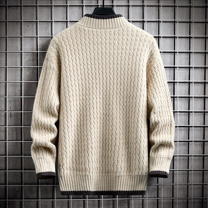 黒 白 メンズ おしゃれ セーター メンズ ケーブルニット 長袖ニット ニットセーター メンズ セーター 長袖 メンズ ニット