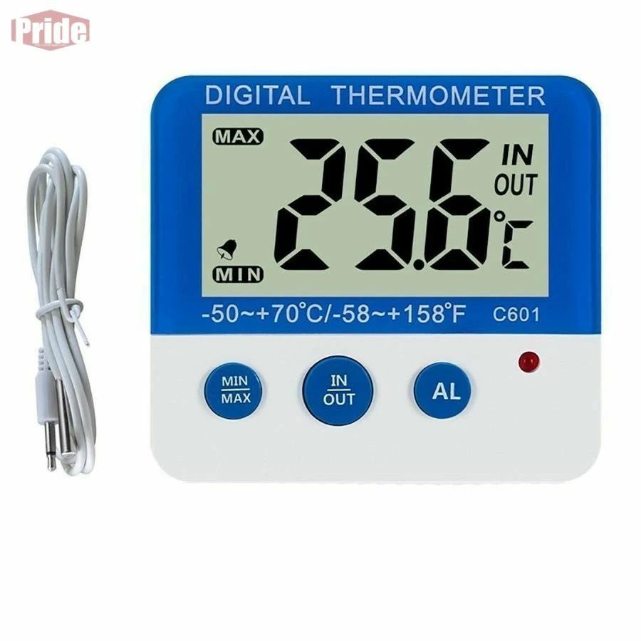 高温低温アラーム機能付き 水槽 水族箱 温度計 熱帯魚 最低温度記録 マグネット付