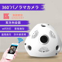 WEB IP 監視 双方向会話 MicroSDカード録画 360度 魚眼レンズ ワークカメラ wifi対応 300万画素 屋内 ワイヤレス 防犯カメラ