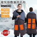 プレゼント 防寒対策 冬対策 キャンプ 電気代 洗いOK 5way 6発熱 3段階温度 USB給電式 ひざ掛け 掛け毛布 敷き毛布 電気毛布