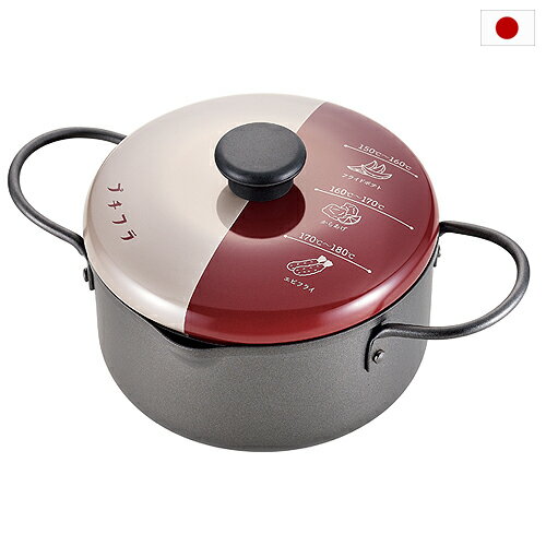 日本製　フタ付　揚げもの鍋　16cm　PF-002　適正油量600g　蓋付　お弁当　ミニ天ぷら鍋　送料無料　沖縄県へは発送できません