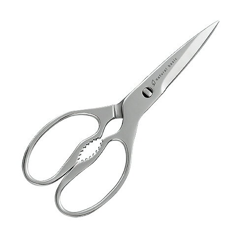 ナチュラルベーシック オールステンレス キッチンはさみ NBS-70 食洗機OK 分離式 ギザ刃 キッチンバサ..