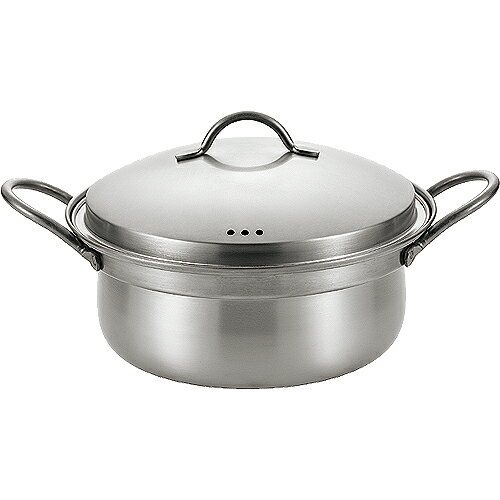 ステンレス寄せ しゃぶ鍋 20cm YS-200 両手鍋 寄せ鍋 しゃぶしゃぶ鍋 フタ付 共蓋付 IH対応 IH200V対応 電磁調理器対応 燕三条 日本製 送料無料 （沖縄県へは発送できません）