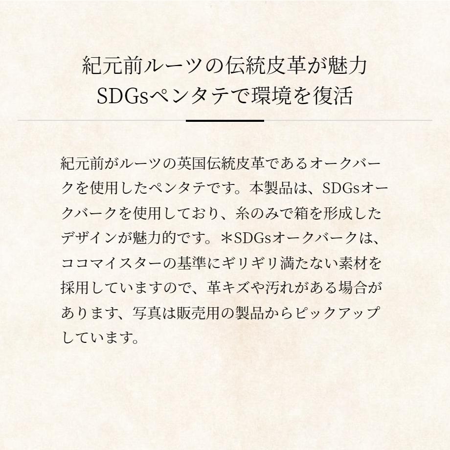 【COCOMEISTER】オークバーク・マークキャビン ペン立て メンズ 革 日本製 ブランド ココマイスター ステーショナリー 本物志向