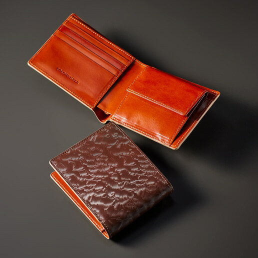 ジオマグネティズム・2つ折り財布 メンズ 革 日本製 ブランド イタリア ココマイスター