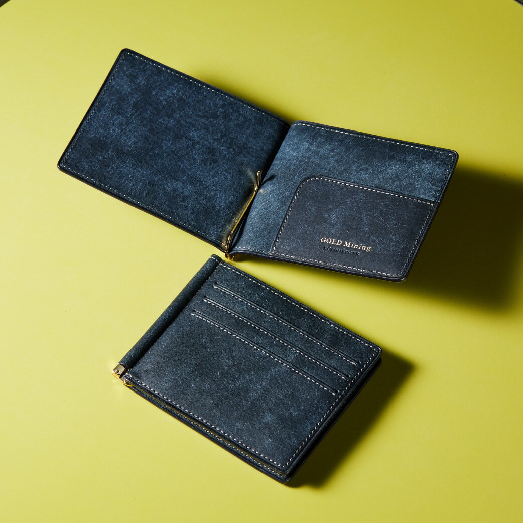 【ココマイスター】ゴールドマイニング・テーブル ココマイスター マネークリップ 革 プエブロ 経年変化 日本製 ブランド コンパクト