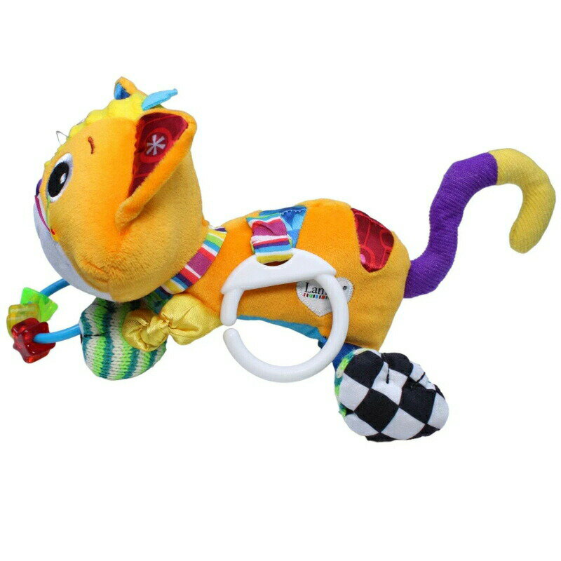 【超ポイントバック祭限定全品ポイント10倍】Lamaze Cat Baby Activity Soft Toy アクティビティ トイ ベビーカー用おもちゃ おもちゃ オモチャ ベビーカー 吊り下げ ガラガラ 洗える 取り付け お出かけ ベビー 赤ちゃん 0歳出産祝い 2