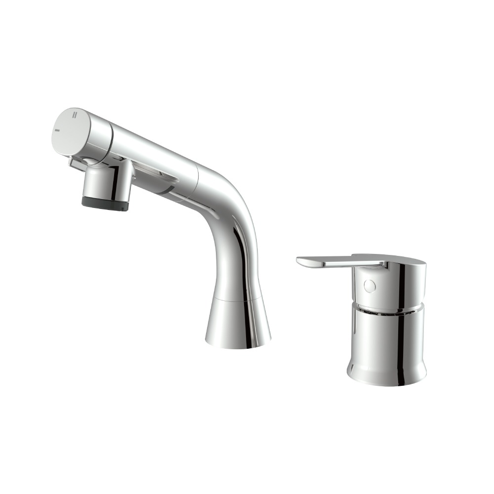 【正規品】三栄水栓 SANEI 洗面用ツーホール混合栓 一般地仕様 寒冷地仕様 | K3720EJ K3720EJK 日本製 国産 水流切替 シャワー水流 ストレート水流 洗髪用 スプレーヘッド 伸びる 高さ調節 2年保証