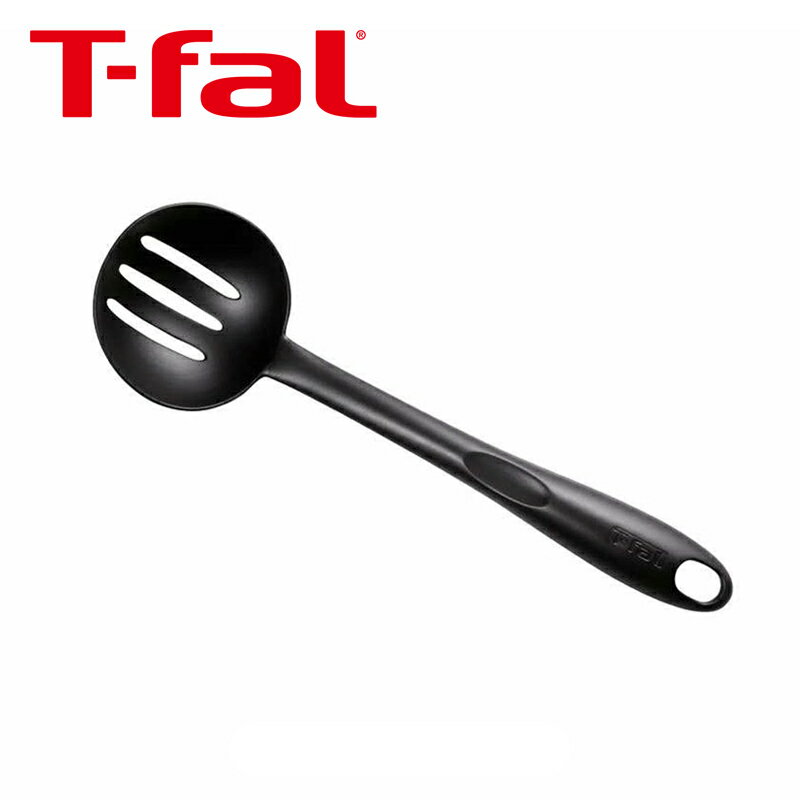Rakuten - T-FAL ティファール エピス ストレーナー 274469 穴あき お玉 ナイロン 樹脂 持ちやすい 黒 傷つけない 食洗器 耐熱 正規品 274469 3168432744699