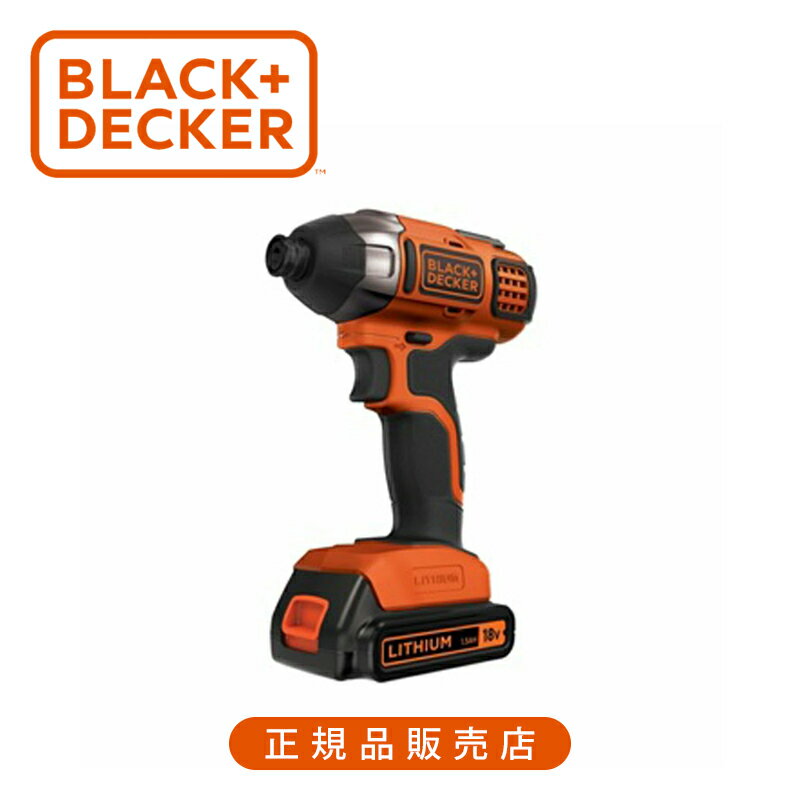 ブラック・アンド・デッカー(BLACK＋DECKER) 18V リチウムインパクトタドライバー BPCI18K1 [バッテリ..