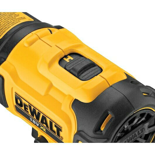 家電・便利雑貨のCOCONIALの[正規品]デウォルト(DEWALT) 18V XR コードレスヒートガン (本体のみ) DCE530N 送料無料 コードレス 充電式 530/290℃ 2段階風量調整 ノズルアタッチメント3種 LEDライト 耐久性 電動工具 凍結 解凍 パイプ曲げ 乾燥　3年保証｜アングル3