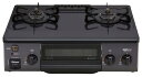 パロマ 56cm ガステーブルコンロ 水なし 片面焼きグリル ICS-39 送料無料 ココニアル 据え置き ガスコンロ 2口 都市ガス LPガス プロパン コンパクト 右強火 左強火 幅56センチ ブラック ブラウン Paloma ICS39 IC-S39BM IC-S39K