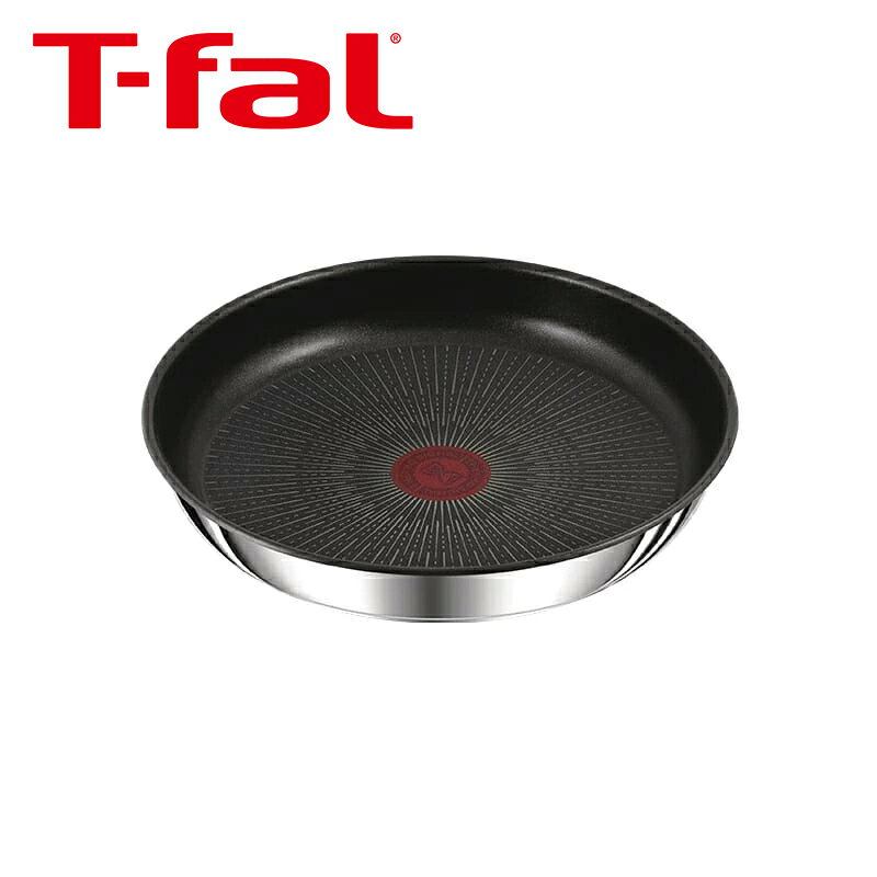 T-FAL ティファール インジニオ・ネオ IHステンレスフライパン22cm シルバー L97103 ステンレス 長持ち チタン コーティング こびりつきにくい 丈夫 長持ち 取っ手 取れる お知らせ マーク 着脱 重ねて 収納 オーブン 冷蔵庫 食洗器 正規品 3168430357693