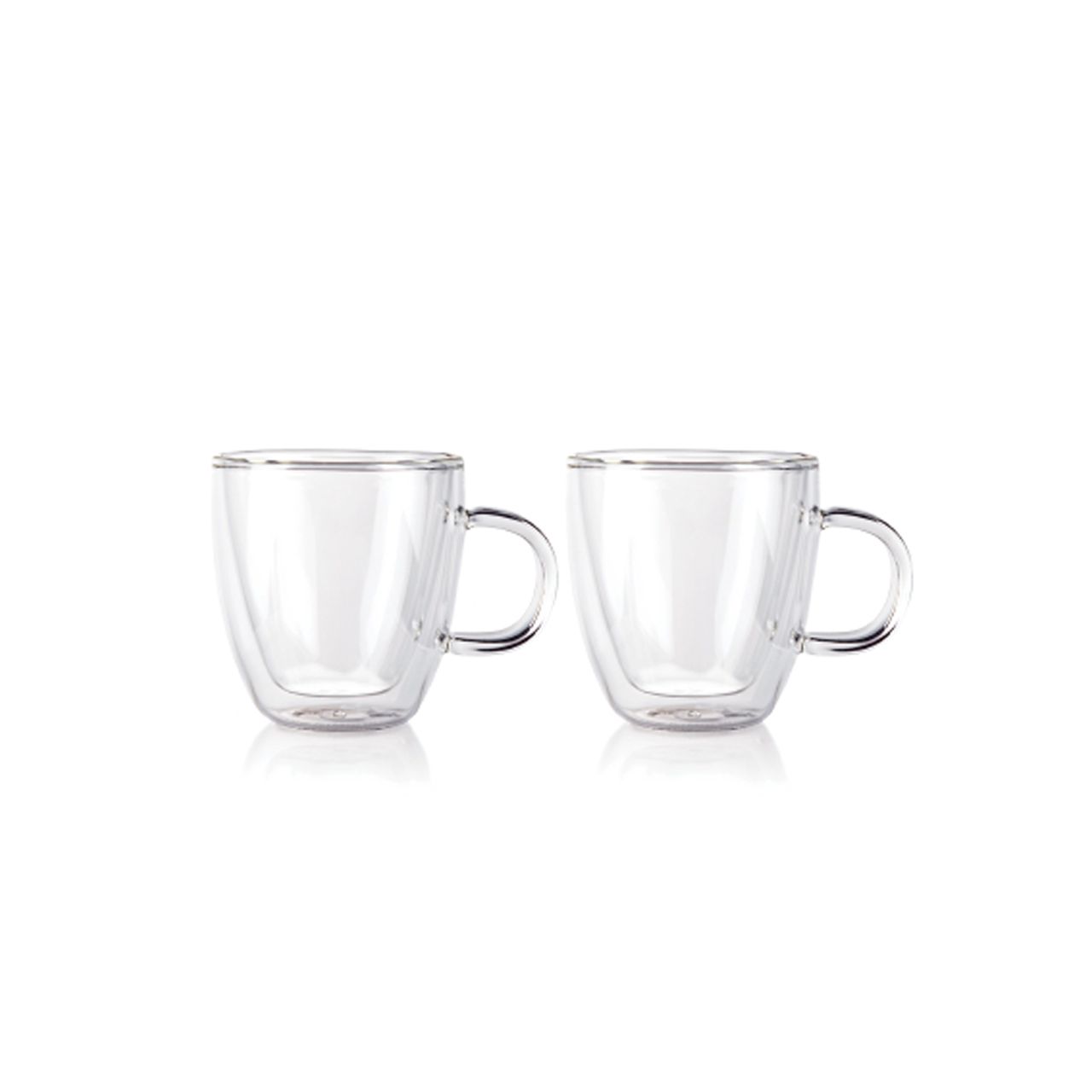 Rakuten - [電子レンジOK] bodum ボダム ビストロ ダブルウォールマグ 150ml 2個セット トランスペアレント 1060210 正規品 10602-10 727015831640 二重グラス グラスマグ ペア おしゃれ 保温 保冷 コーヒー ホット アイス