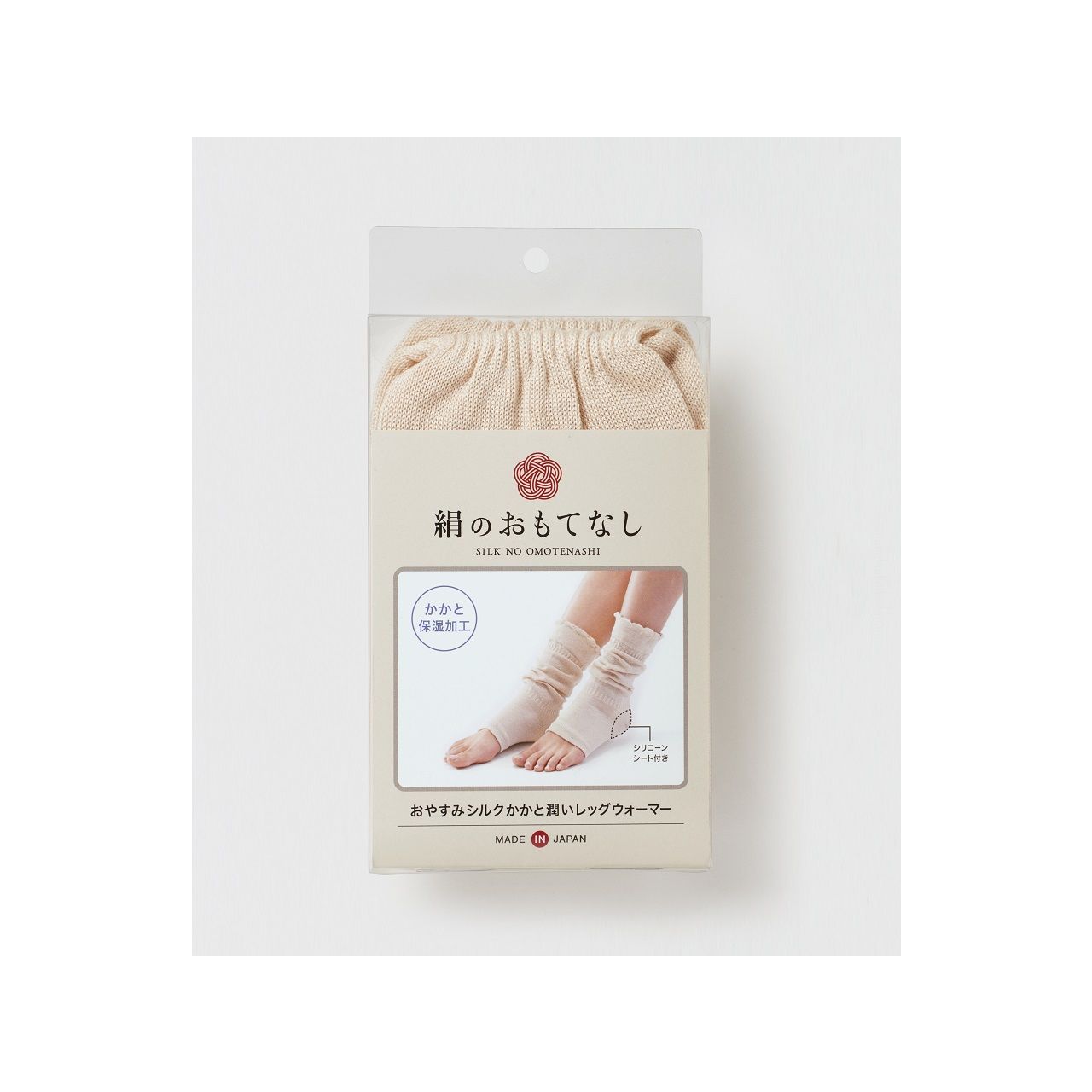 絹のおもてなし おやすみシルクかかと潤いレッグウォーマー オフホワイト 3360310 正規品 日本製 3360310 4940462400153