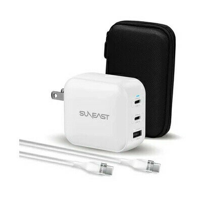 SUNEAST PD100W 2C1A USB急速充電器 白 白 AC100DCWH 正規品 SE-AC100DC001WHF 4573574593941
