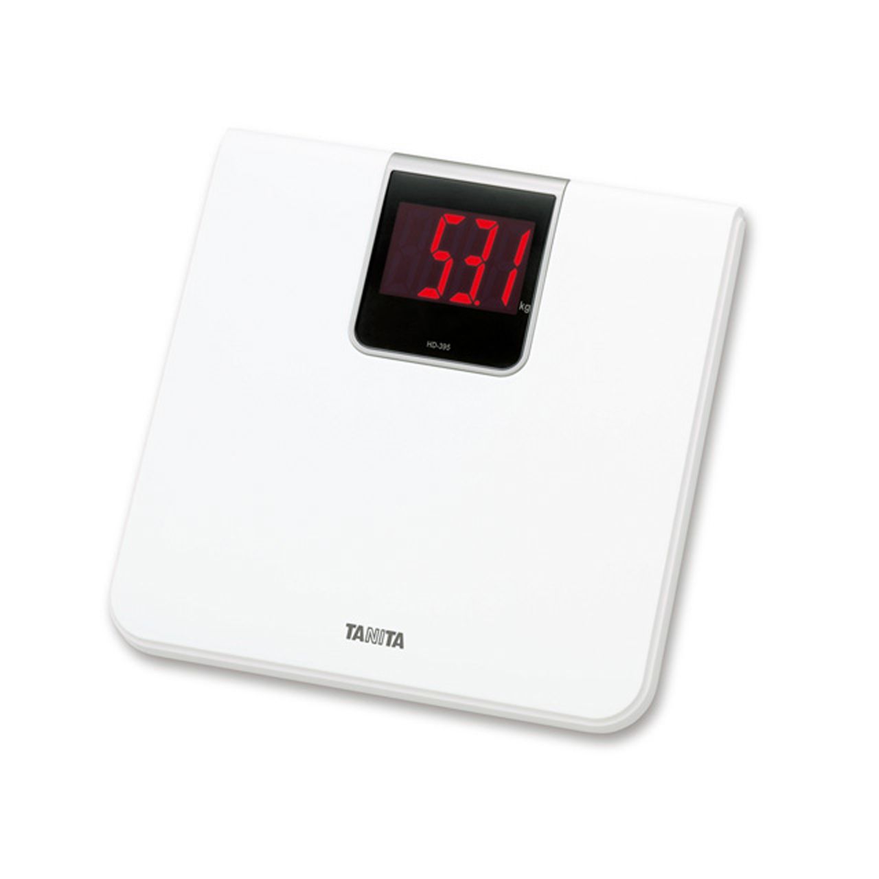 タニタ(TANITA) デジタルヘルスメーター ホワイト 正規品 HD-395-WH 体重計 シンプル 乗るだけ スイッチオン HD395WH…
